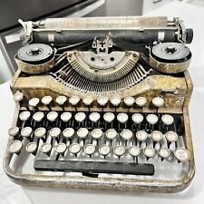 Antique Underwood Portable Standard 4 Bank Typewriter W/ Faux Woodgrain Finish picture
