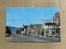 Postcard Whitehall Montana MT Street Scene Cafe Lounge Hotel Old Cars Vintage picture