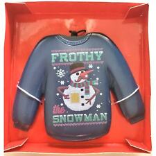Christmas Sweater Ornament Decoration - Frothy The Snowman by Holiday Time *NEW* picture