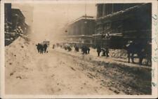 1916 RPPC Seattle Snow Storm Feb 1910 2nd Ave,WA King County Washington Postcard picture