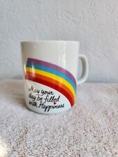Vintage 1984 Avon Rainbow Happiness Easter Coffee Mug Cup Retro picture