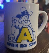 RARE FIND VTG 1950s Anaheim High School Mug mascot 'ClemColonist' Disney artist picture