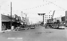 Postcard Kilgore Texas TX Street View, Cars People Store Fronts, Reprint  #10194 picture