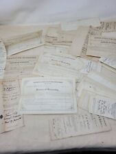 patrons of husbandry application receipt 1880s-1890s Lot Of (97) picture