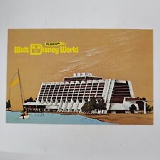 Walt Disney World Orlando FL Contemporary Resort VTG Postcard Pre Opening 1971 picture