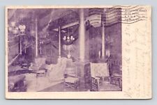 Antique Postcard ELK'S Lodge Reception Lobby Pueblo CO 1906 Nashville TN Vintage picture