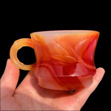 Natural Healing Red Agate Cup Carving Carnelian Cup Reiki Crystal Collection picture