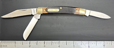 Schrade 34OT Old Timer Stockman Pattern 3 Blade Excellent USED Pocketknife picture