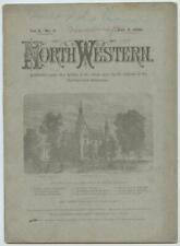 1886 The Northwestern University Magazine Published by Students Laughing Gas Ad. picture