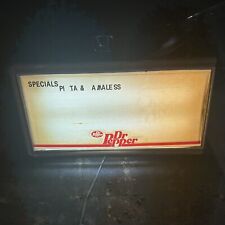 RARE Vintage Electric Dr. Pepper Light Up Menu Board Sign 40” X 21” Advertising picture