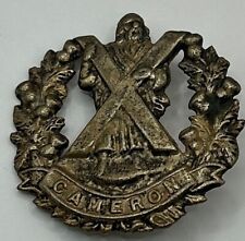 British Queen’s Own Cameron Highlanders Cap Badge, St Andrew wth Saltire Cross picture