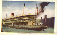 Chicago,IL Christopher Columbus Cook County Illinois Linen Postcard Vintage picture