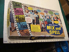 vintage Game: Uncle Milton's MIX & SPELL unused, sealed parts w letter bibs 1969 picture
