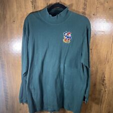 Vintage Disney green cotton turtle neck jerry leigh mickey unlimited Made in USA picture