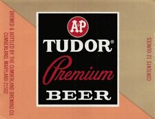 A&P Tudor Premium Vintage Beer Label Cumberland Brewing Co Cumberland Maryland  picture