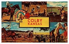 Colby KS Kansas Greetings from Multi-View Posted 1971 Chrome Postcard picture