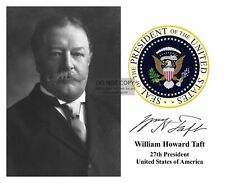 PRESIDENT WILLIAM HOWARD TAFT PRESIDENTIAL SEAL AUTOGRAPHED 8X10 PHOTOGRAPH picture