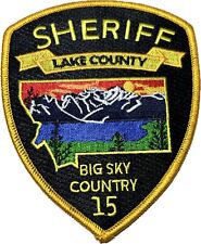 MONTANA MT LAKE COUNTY SHERIFF DEPT PATCH BIG SKY COUNTRY 15 #KP picture