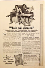 1921 P.F. Collier & Son Dr Eliot's Book Reading Plan Antique Print Ad picture