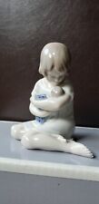 VINTAGE ROYAL COPENHAGEN GIRL WITH BABY DOLL  EXCELLENT PREOWNED CONDITION #1938 picture