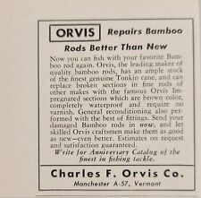 1956 Print Ad Orvis Repairs Bamboo Fishing Rods Charles Orvis Manchester,VT picture