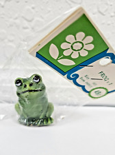 Mini Frog Figurine, Vintage Miniature Frog, Fun Miniature, Tiny Frog picture