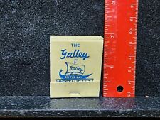 Vintage Matchbook Advertising Cover The Galley Restaurant Hawaii California  picture