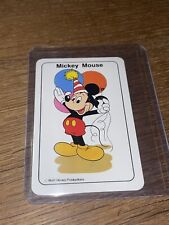 Vintage Walt Disney Productions 🎥 Card Game Mickey Mouse Playing Card RARE picture