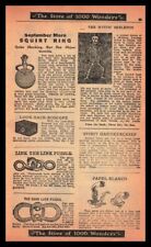 1929 September Morn Squirt Ring Mystic Skeleton Magic Tricks Vintage Print Ad picture