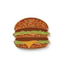 McDonalds GLITTER Big Mac Lapel Pin - New picture