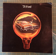 1971 FORD BROCHURE 20 PAGES, LTD, LTD BROUGHAM, GALAXIE 500, CUSTOM, RANCH WAGON picture