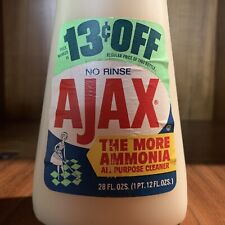 VINTAGE AJAX Colgate-Palmolive All Purpose Cleaner Ammonia 60s-70s No Barcode picture