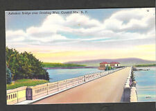 VINTAGE ASHOKAN BRIDGE OVER DIVIDING WEIR CATSKILL MTNS,NY PICTURE POSTCARD picture