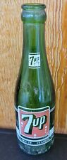 Vintage Green Glass Soda Pop Bottles 7up Seven Up picture