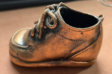 Vintage (1950's-60's) bronzed StrideRite Baby Shoe for Display, DIY or  decor . picture