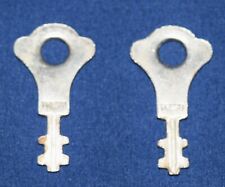 2 Small Matching Vintage Presto Luggage Keys Trunk Carrying Case Keys picture