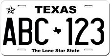 Texas Custom Personalized License Plate Novelty Automobile Accessory picture
