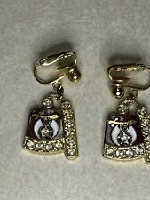 Vintage Shriners Clip On Earrings picture