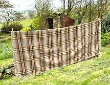 Vintage Welsh Woollen Blanket L 5ft x W 5ft 7