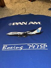 Rare Vintage PanAm Tshirt Boeing 747 SP picture