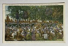 Antique WWI Postcard Camp Dix Manual of Arms Points of Rifle U.S. Army Doughboys picture