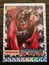 1992 Wizard Magazine Spawn Series 1 Prismatic Promo Card Art By Todd McFarlane picture