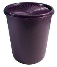 Tupperware Servalier Canister Large 2.7L 11.5 cup Purple Grape Starburst Lid picture