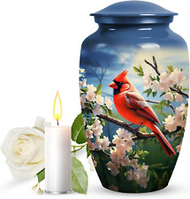 Cardinal Bird - Funeral Ashes Container - Cremation Urns for Ashes for Women - C picture