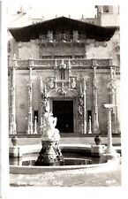 Fountain & Facade at Hearst Castle San Simeon California CA 1940s RPPC Postcard picture