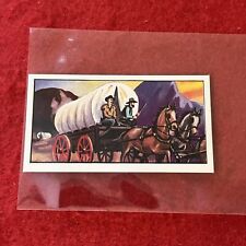 1962 Ty-phoo Tea “Travel Through The Ages” PRAIRIE COVERED WAGON Card #6   NM-MT picture