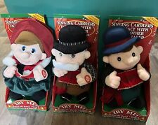 Lot Of 3 Animatronic Plush Interactive Singing Dancing Christmas Carolers NEW picture