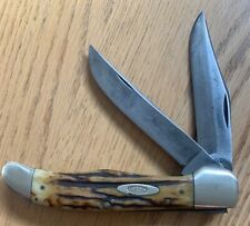 PRE 1965 CASE XX STAG FOLDING HUNTER KNIFE  #5265SAB USED picture