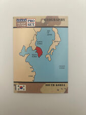 SOUTH KOREA #53 1991 Pro Set Desert Storm Geography card - NO TRACKING # picture