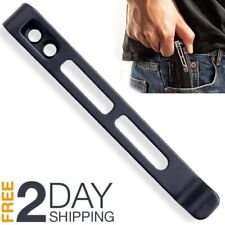 Deep Carry Pocket Clip for EDC Knife W/ Screw Hole Durable Compact Folding Black picture